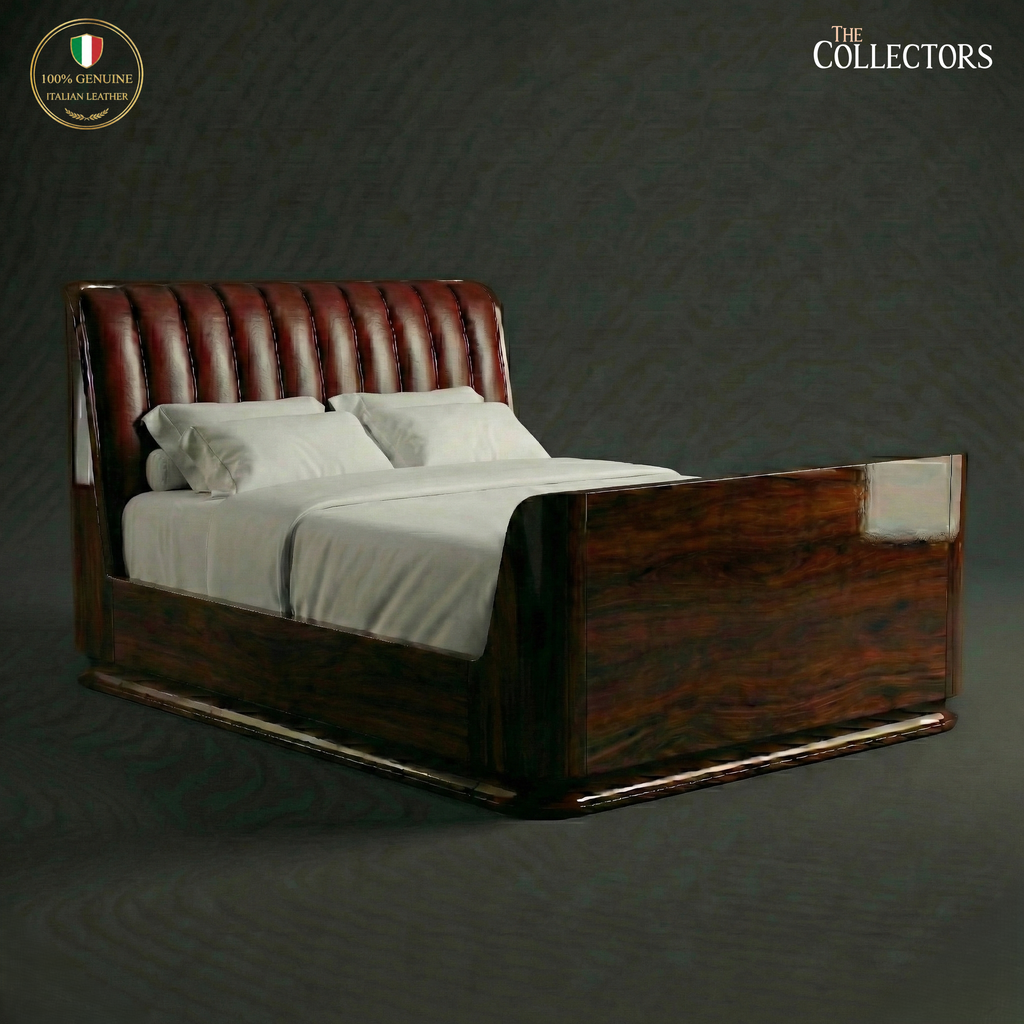 The Miami Streamline Moderne Leather Bed
