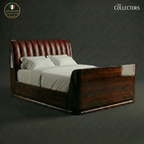 The Miami Streamline Moderne Leather Bed