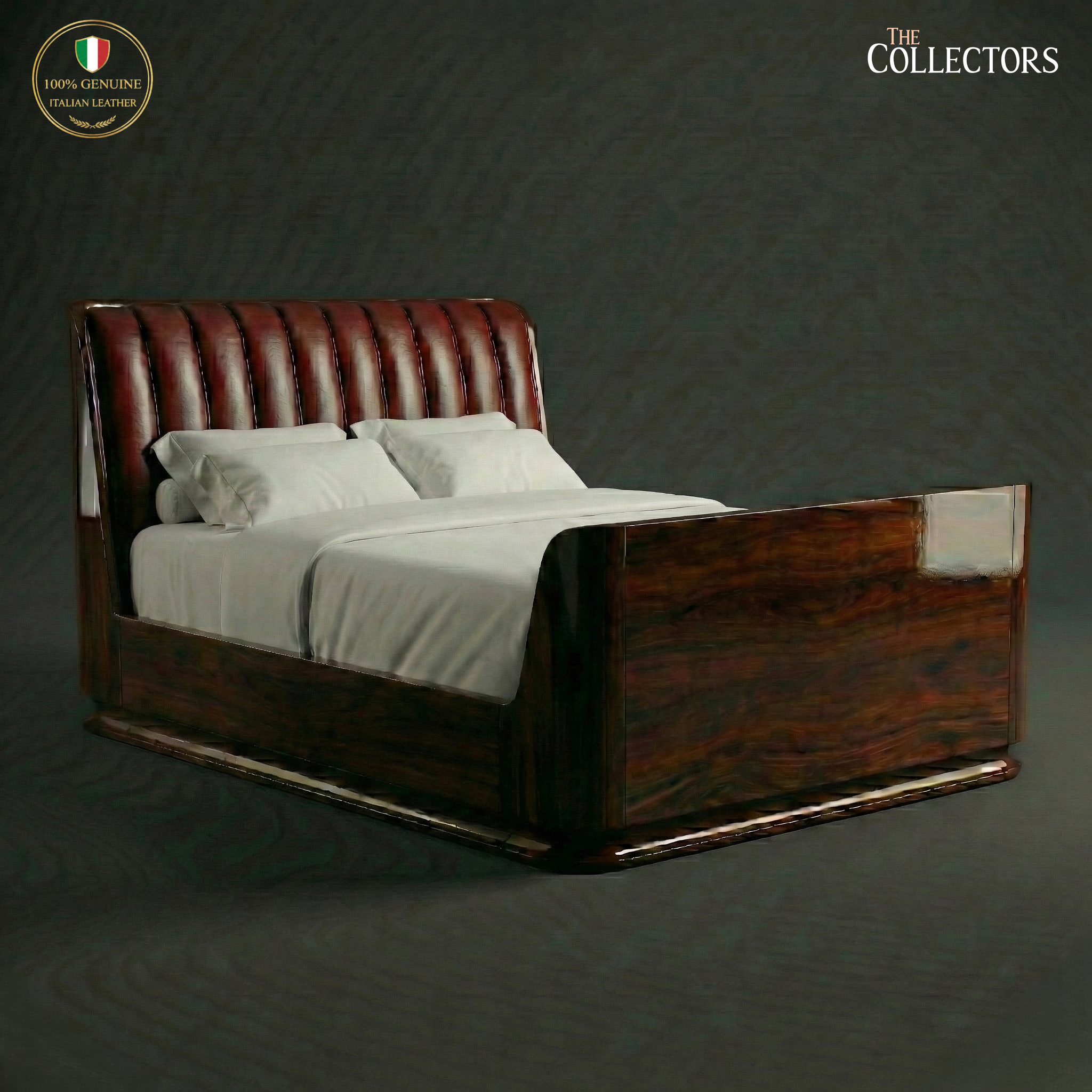 The Miami Streamline Moderne Leather Bed