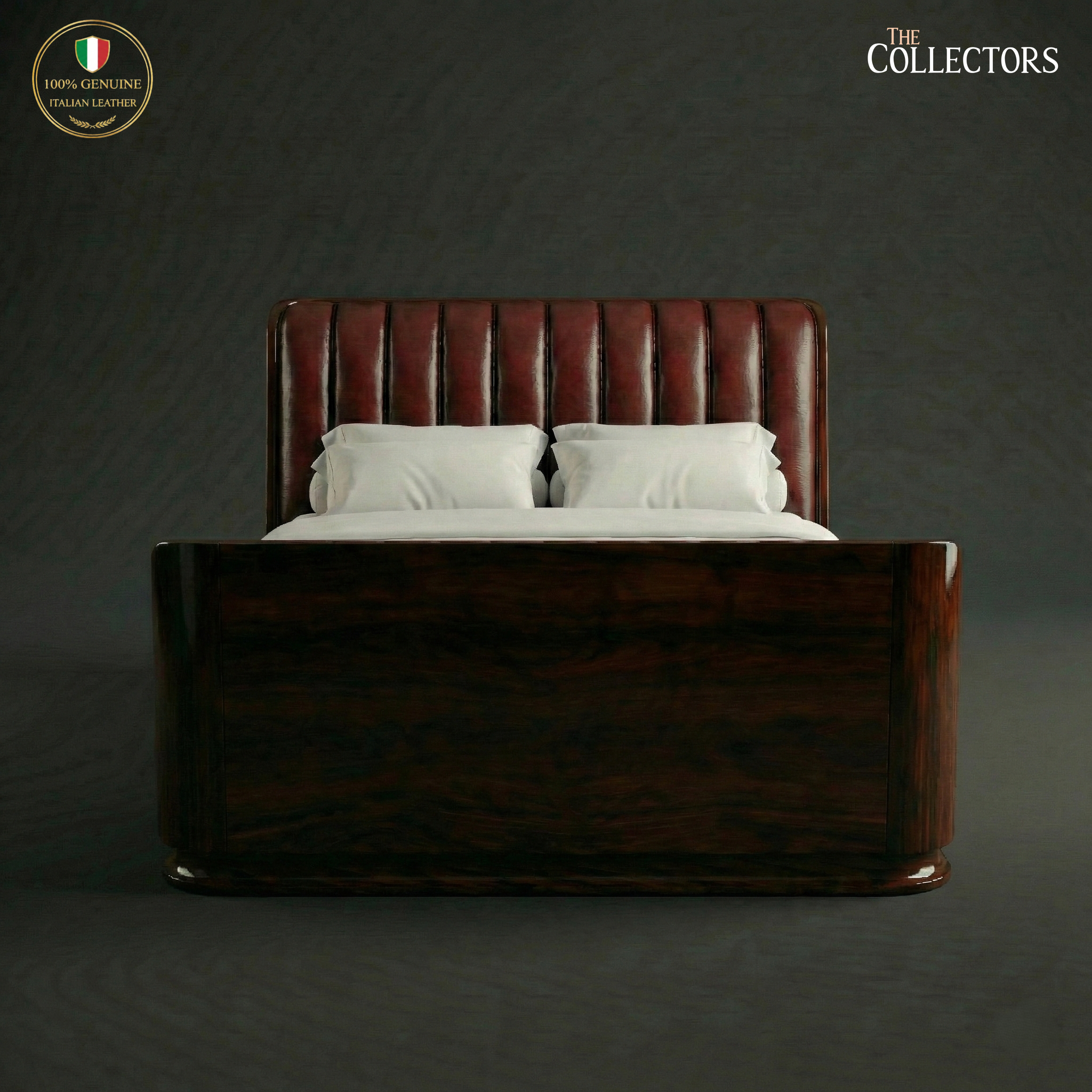 The Miami Streamline Moderne Leather Bed