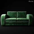The Monaco Streamline Art Deco Sofa