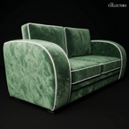 The Monaco Streamline Art Deco Sofa