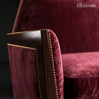 The Montparnasse Nocturne Art Deco Loveseat