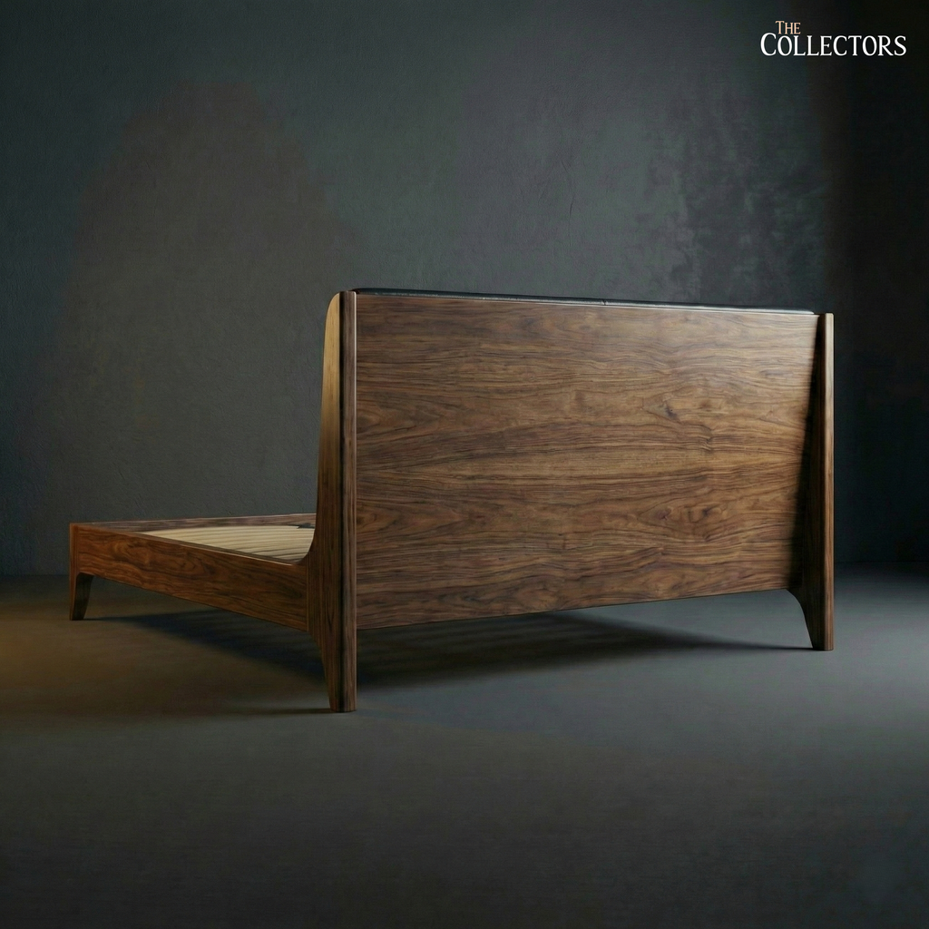 The Normandie Streamline Moderne Leatherback Bed