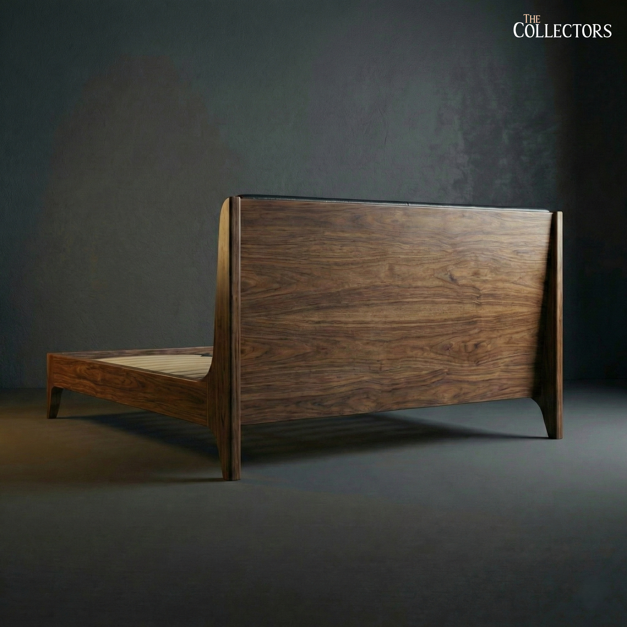 The Normandie Streamline Moderne Leatherback Bed