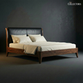 The Normandie Streamline Moderne Leatherback Bed