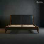 The Normandie Streamline Moderne Leatherback Bed