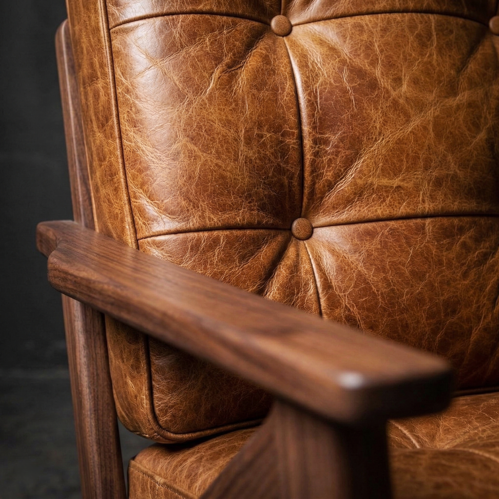 The Nørrebro Danish Mid-Century Leather Armchair