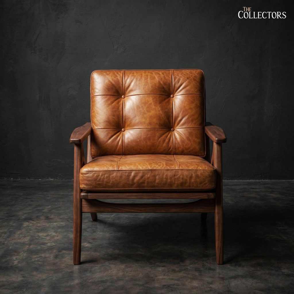 The Nørrebro Danish Mid-Century Leather Armchair