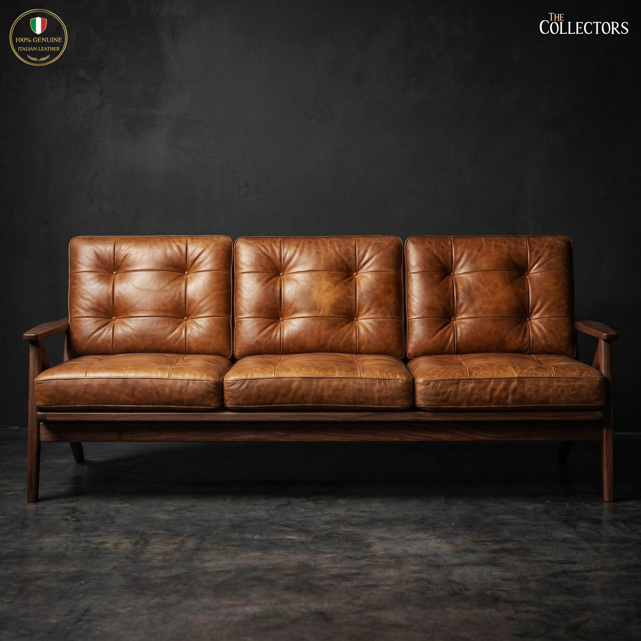 The Nørrebro Danish Mid-Century Leather Suite