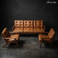 The Nørrebro Danish Mid-Century Leather Suite