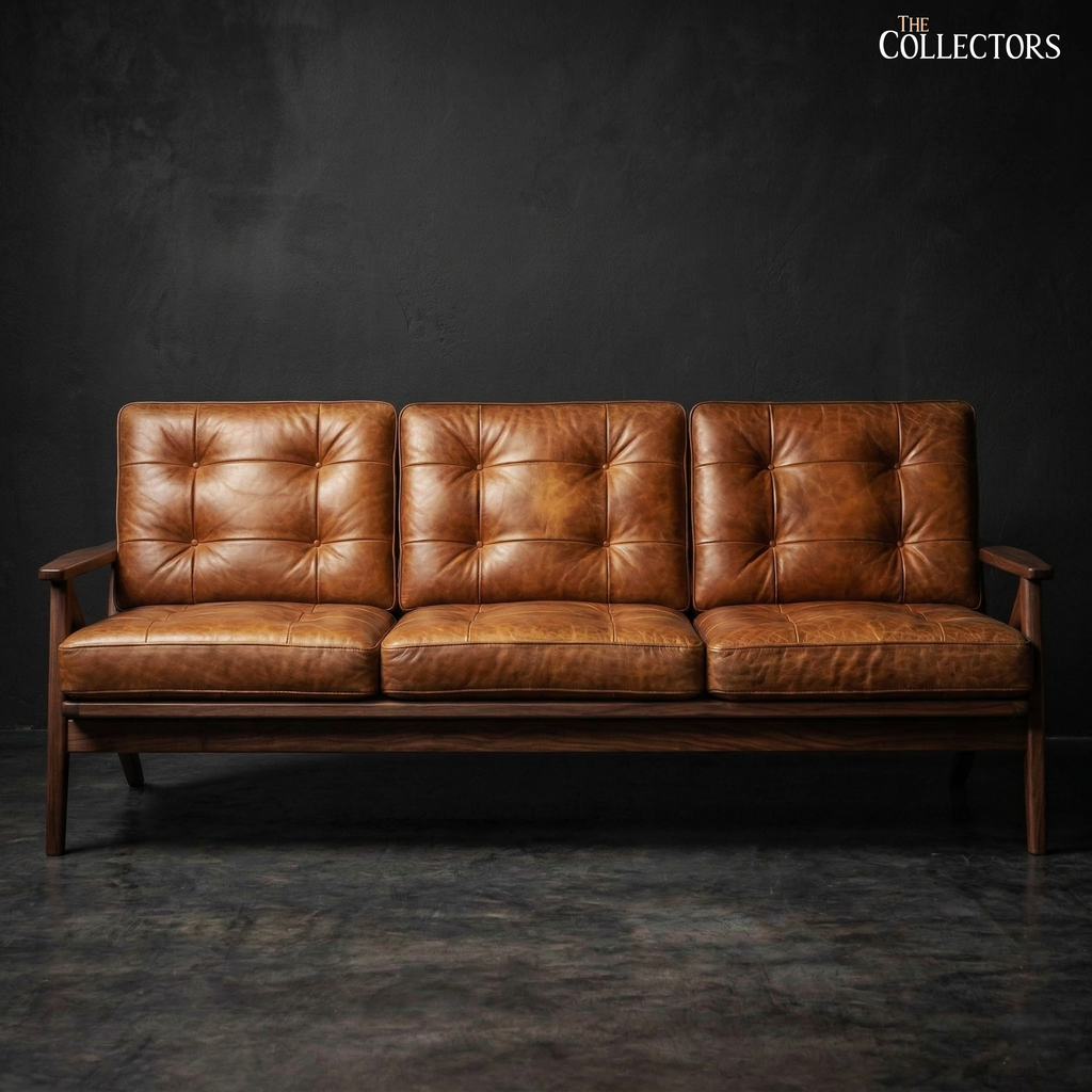 The Nørrebro Danish Mid-Century Leather Suite
