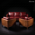 The Øresund Mid Century Teak & Oxblood Suite