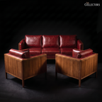 The Øresund Mid Century Teak & Oxblood Suite