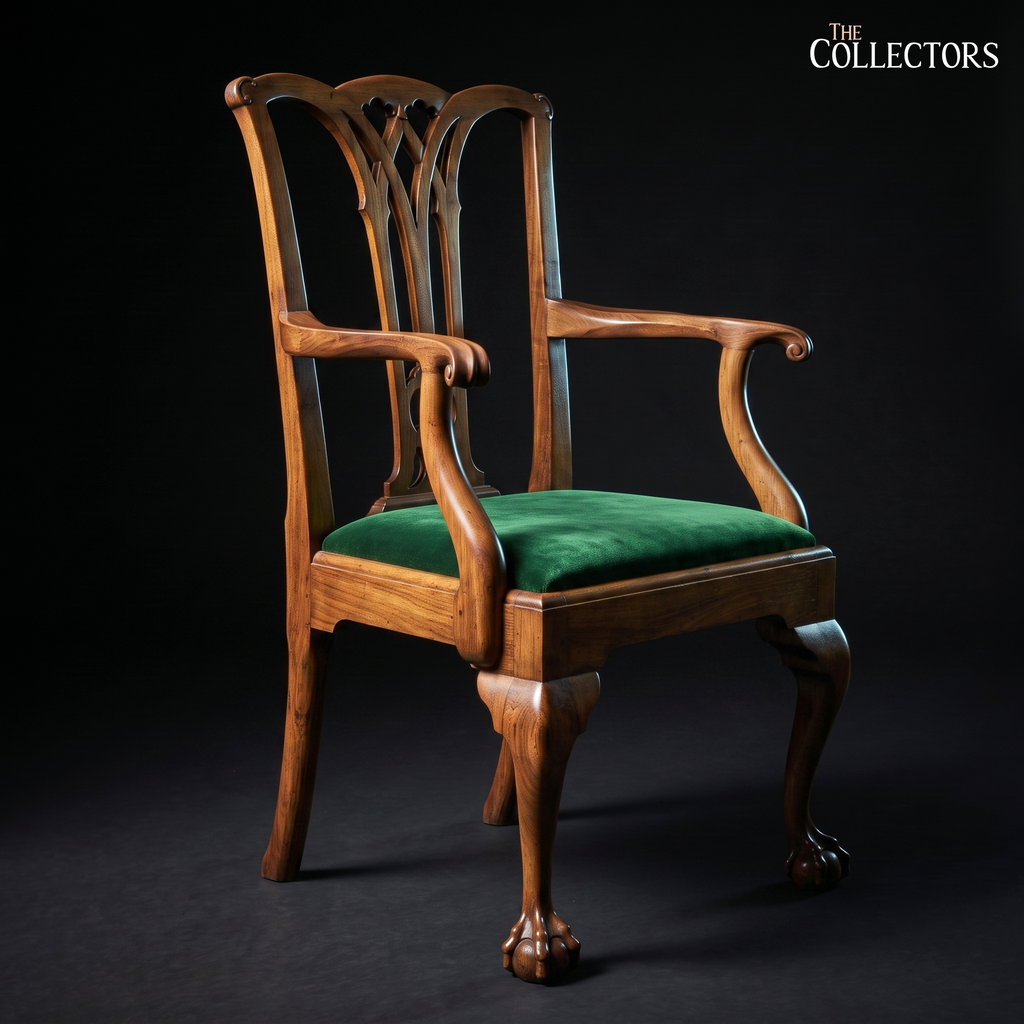 The Otley Chippendale Ball-and-Claw Elbow Chair
