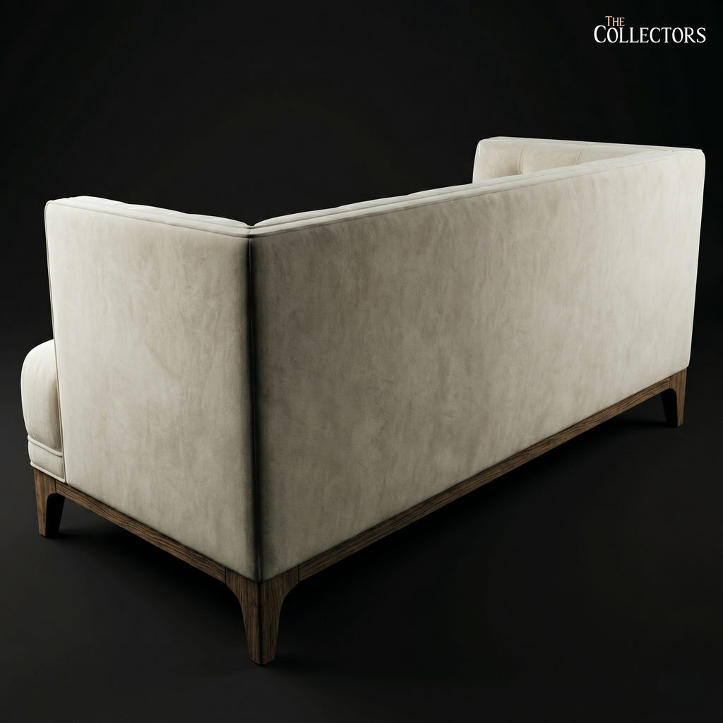 The Palm Springs Mid-Century Tufted Ivory Sofa