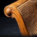 The Pondichéry Double-Scroll Cane Daybed