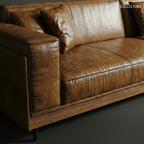 The Porta Nuova Modernist Leather Sofa