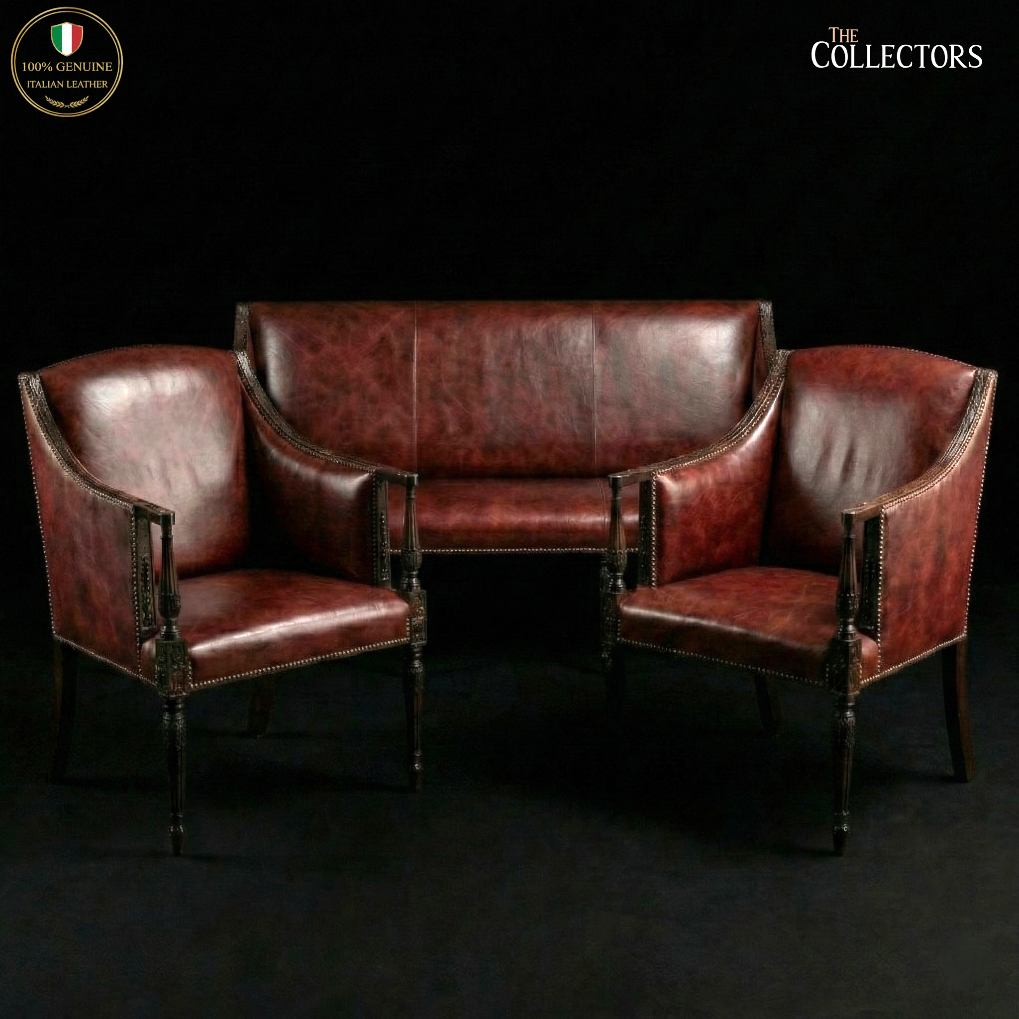 The Regency Gentleman’s Leather Parlour Suite