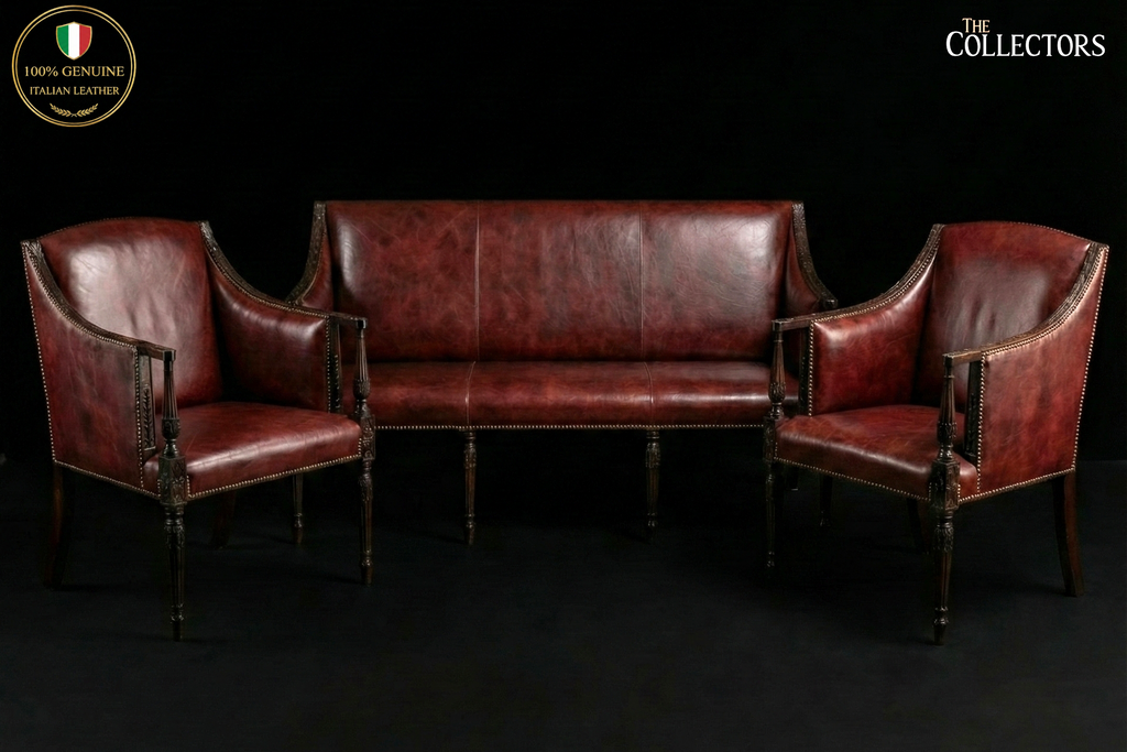 The Regency Gentleman’s Leather Parlour Suite
