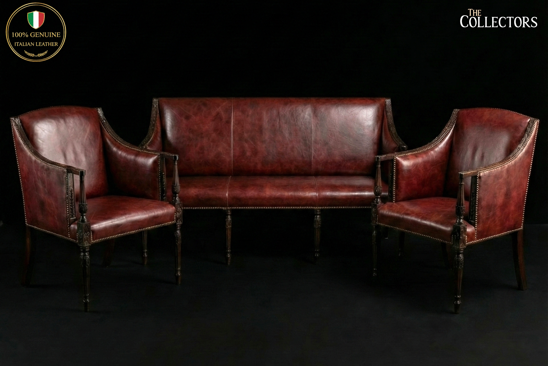 The Regency Gentleman’s Leather Parlour Suite