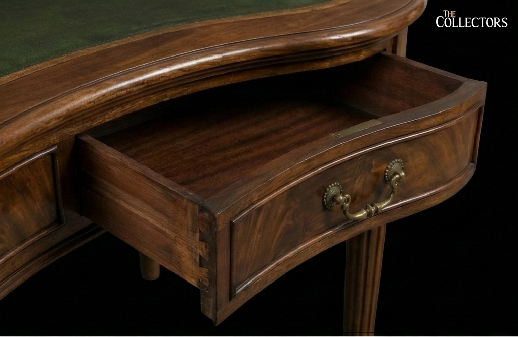The Regency Kidney-Desk & Leather Companion Chair