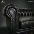 The Savoy Club Chesterfield Leather 2 Seater Sofa