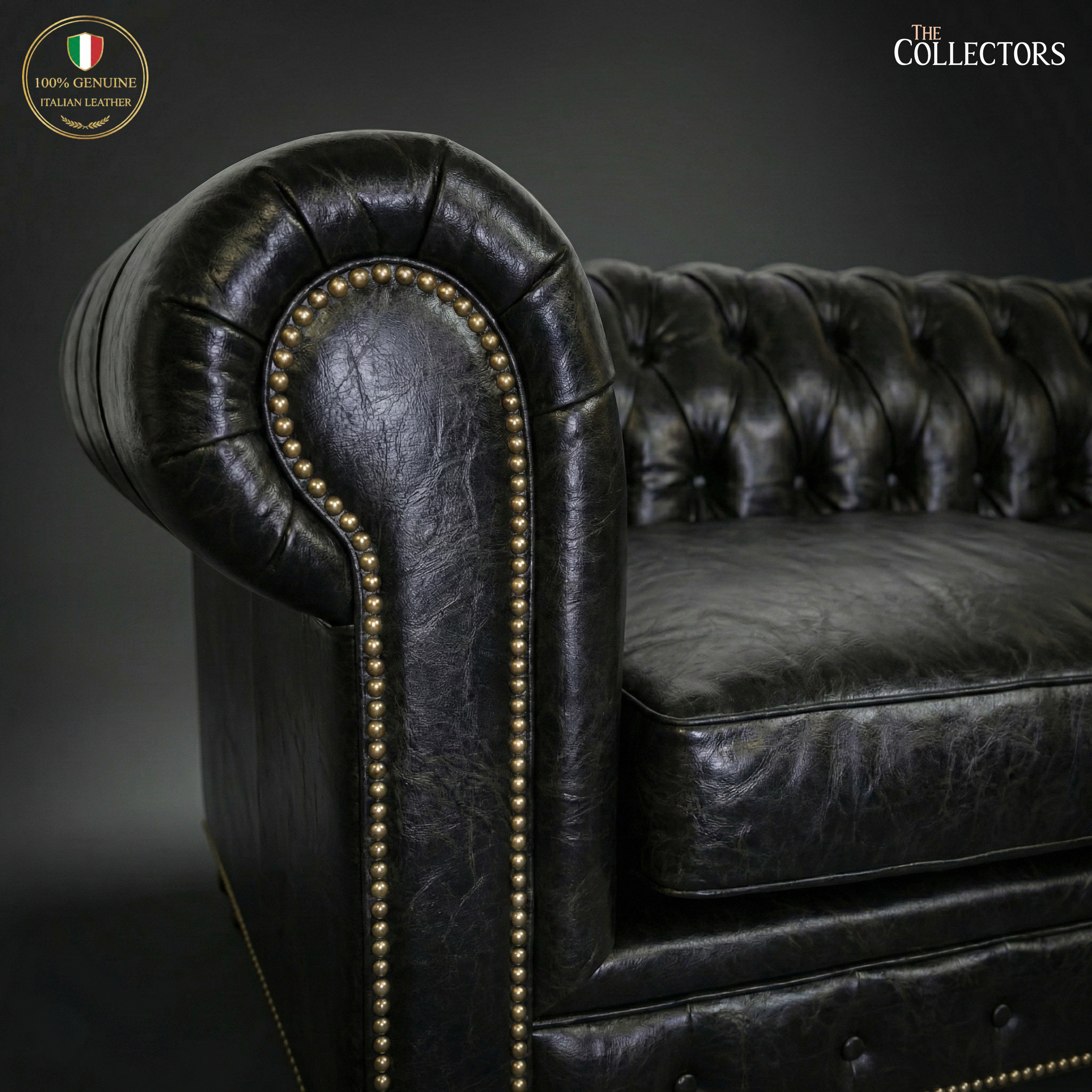 The Savoy Club Chesterfield Leather 2 Seater Sofa
