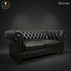 The Savoy Club Chesterfield Leather 2 Seater Sofa