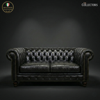The Savoy Club Chesterfield Leather 2 Seater Sofa