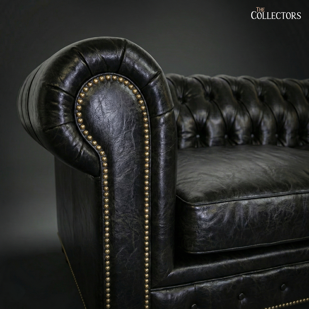 The Savoy Club Chesterfield Leather 3 Seater Sofa