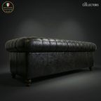 The Savoy Club Chesterfield Leather 3 Seater Sofa