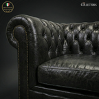 The Savoy Club Chesterfield Leather 3 Seater Sofa