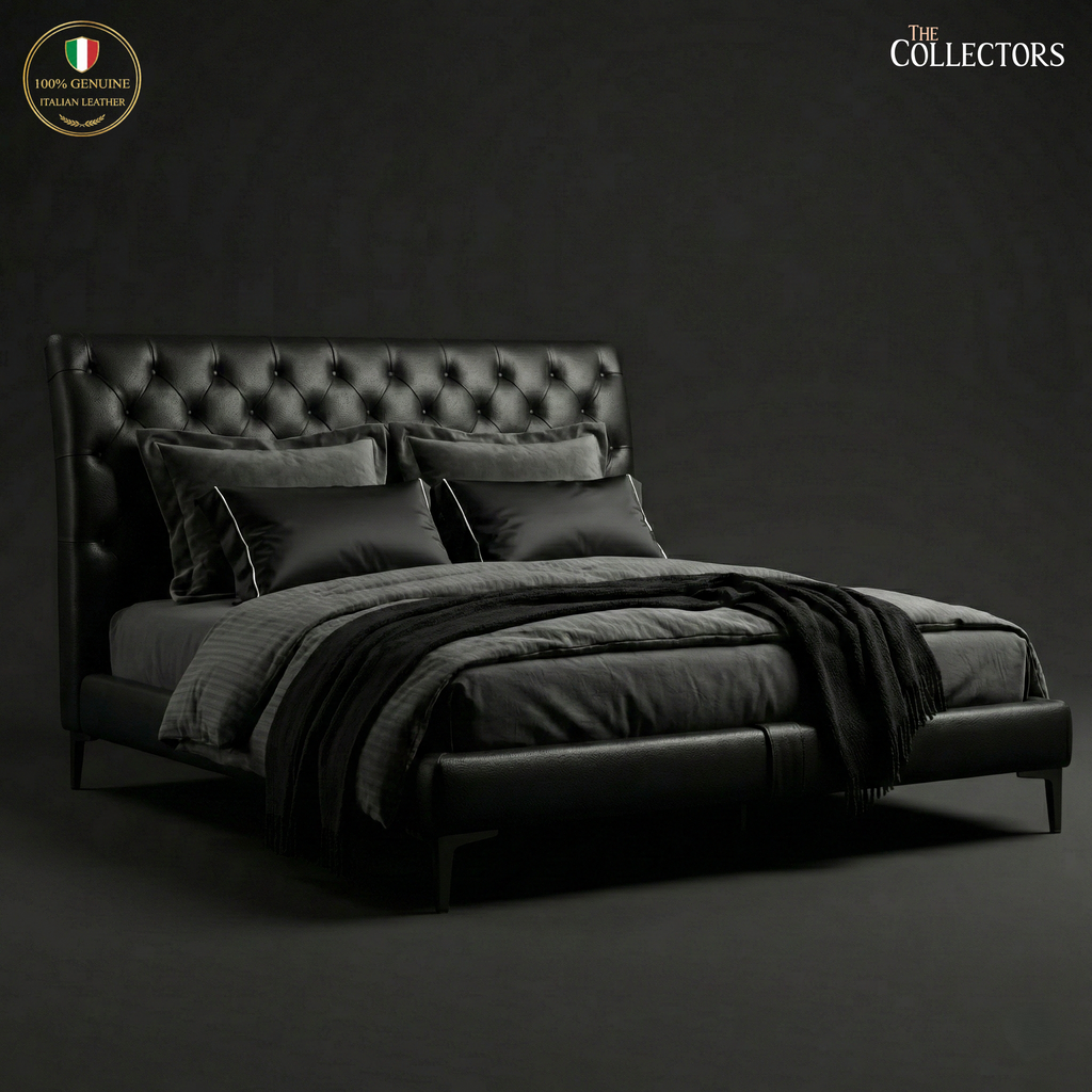 The St. James’s Chesterfield Leather Bed
