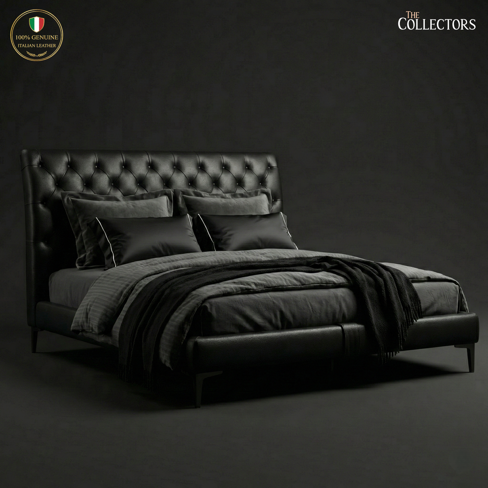 The St. James’s Chesterfield Leather Bed