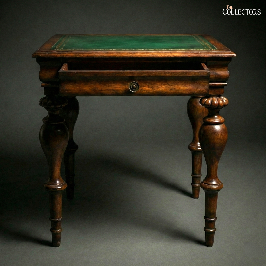 The St James’s Club Green-Leather Side Table