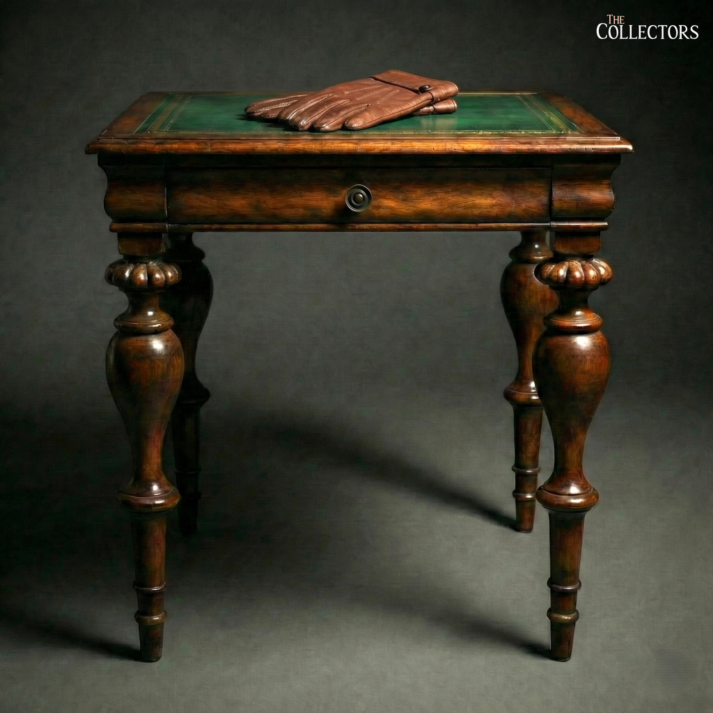 The St James’s Club Green-Leather Side Table