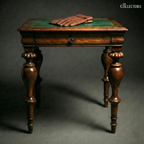 The St James’s Club Green-Leather Side Table