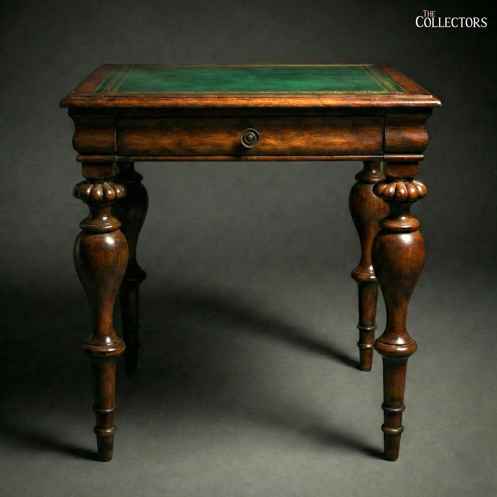 The St James’s Club Green-Leather Side Table