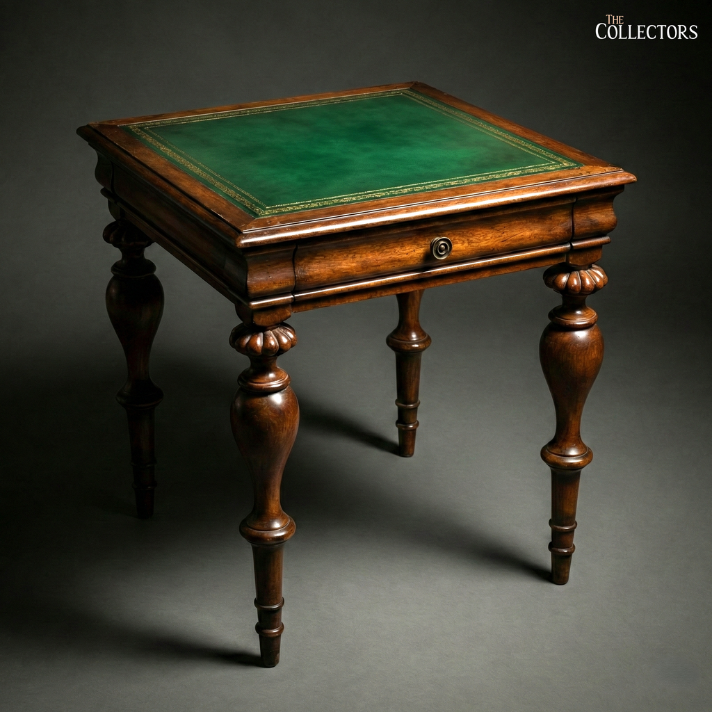 The St James’s Club Green-Leather Side Table