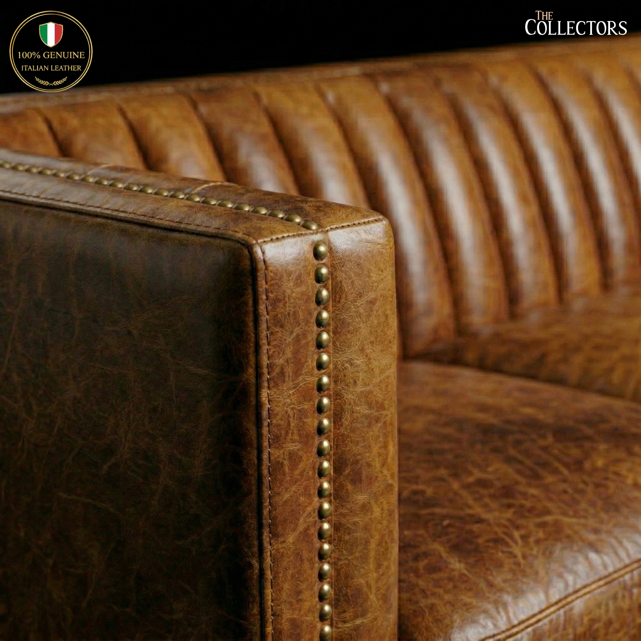 The Torino Channel-Back Salon Sofa