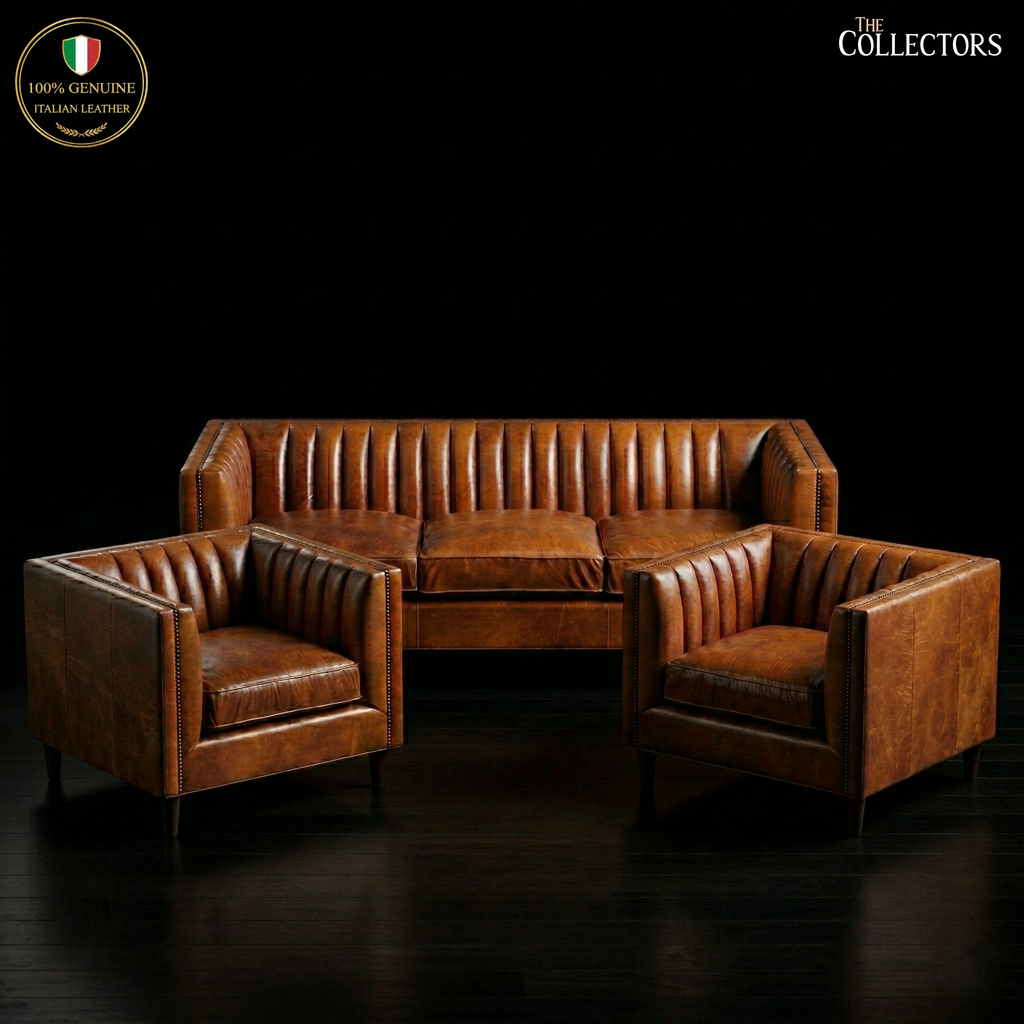 The Torino Channel-Back Salon Sofa