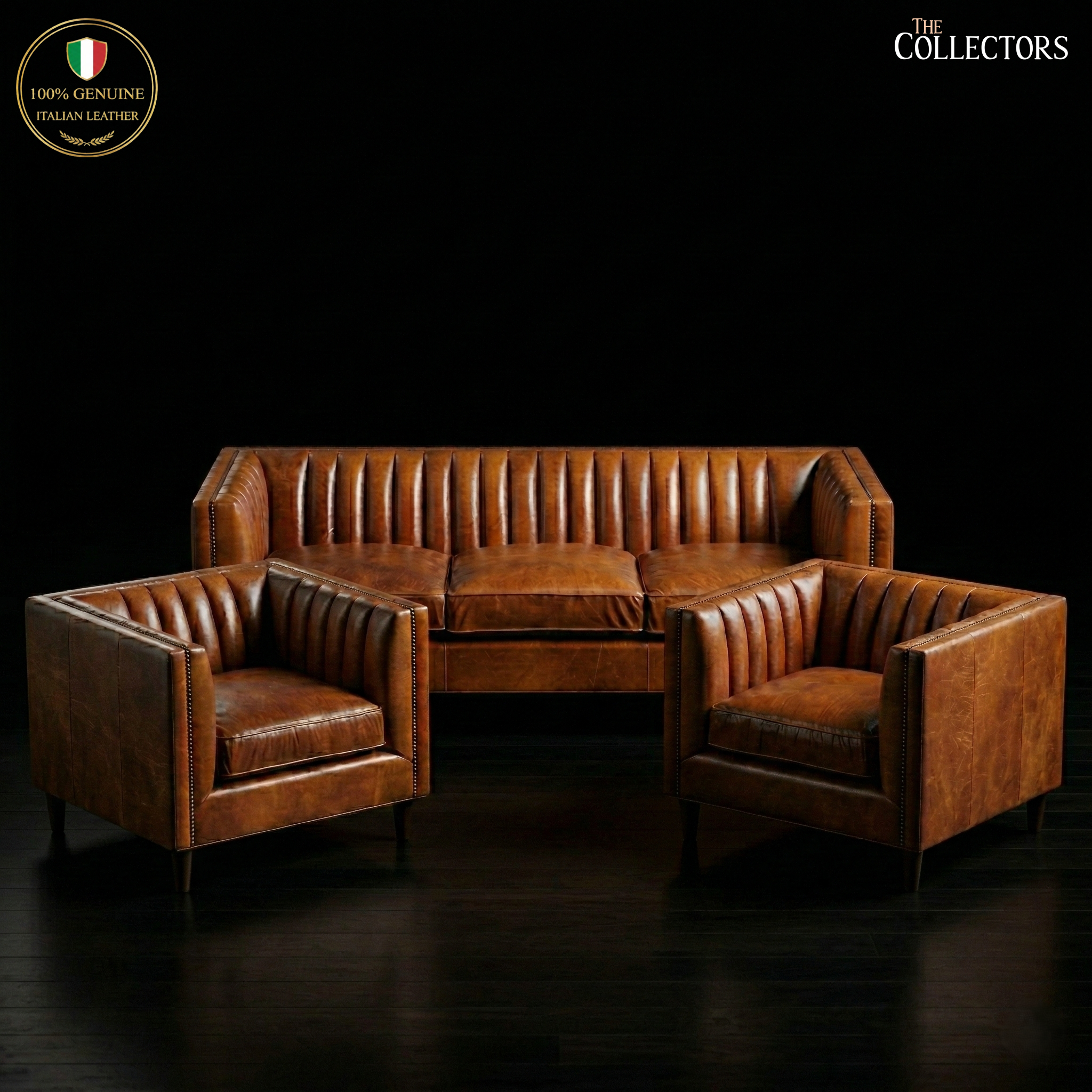 The Torino Channel-Back Salon Sofa