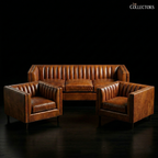 The Torino Channel-Back Salon Sofa
