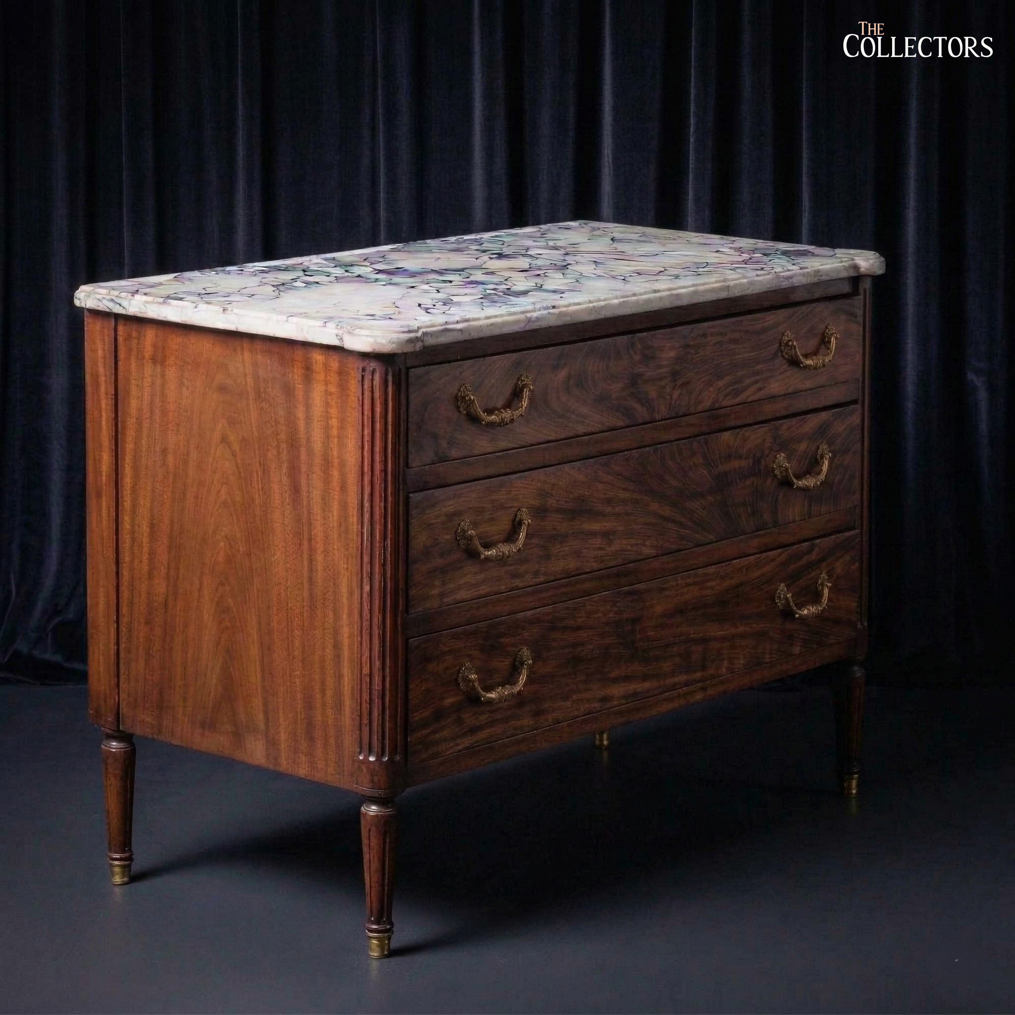 The Trocadéro Neoclassical Marble-Top Chest
