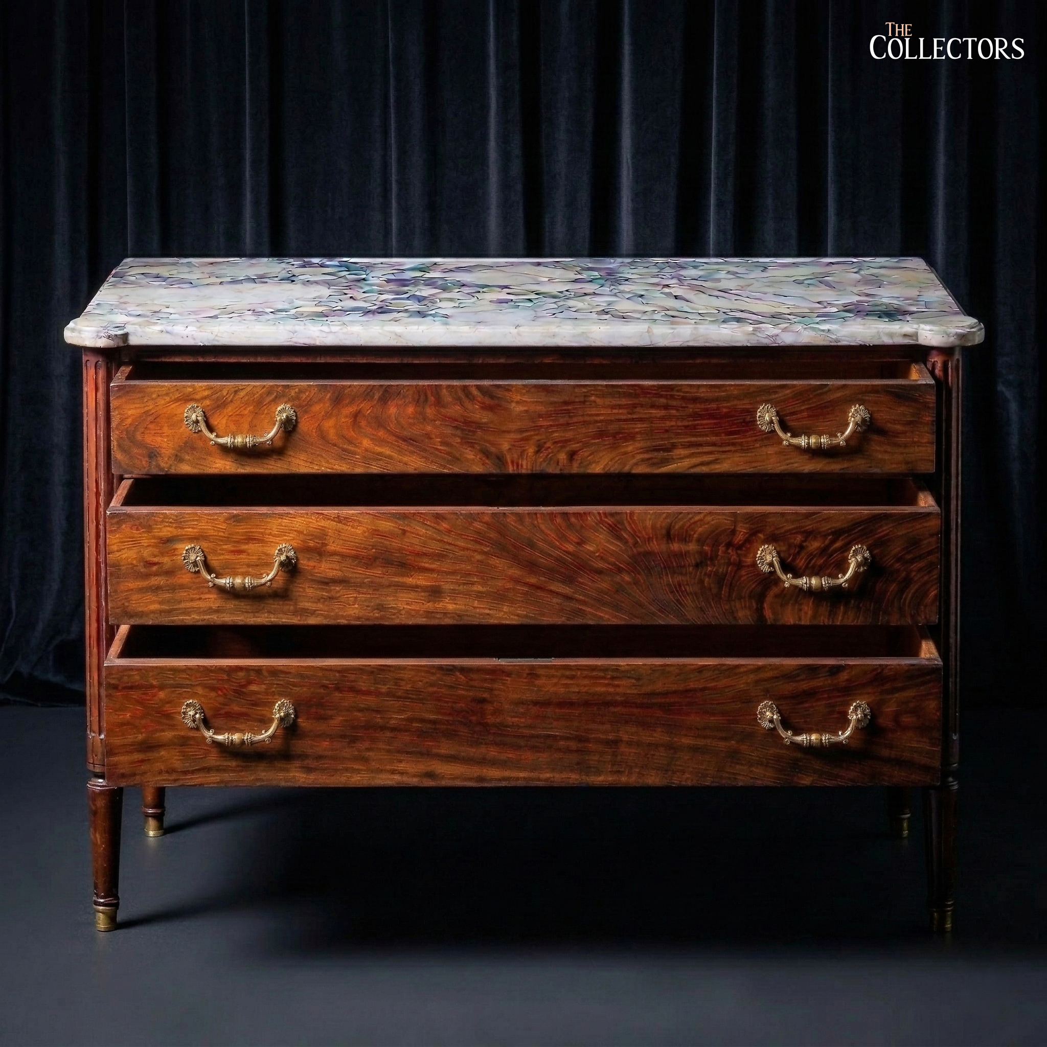 The Trocadéro Neoclassical Marble-Top Chest