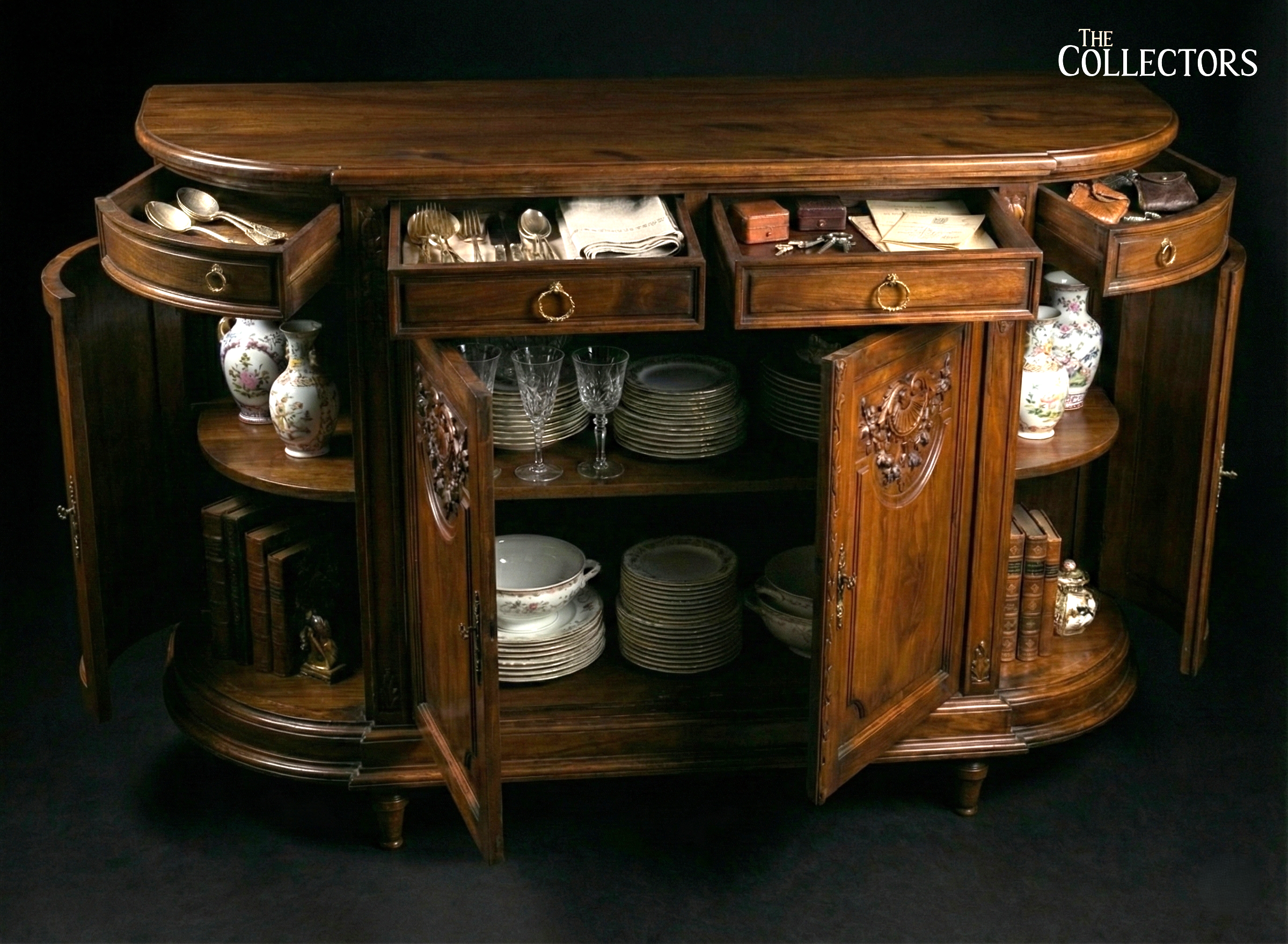 The Versailles Laurel-Shell Banquet Sideboard