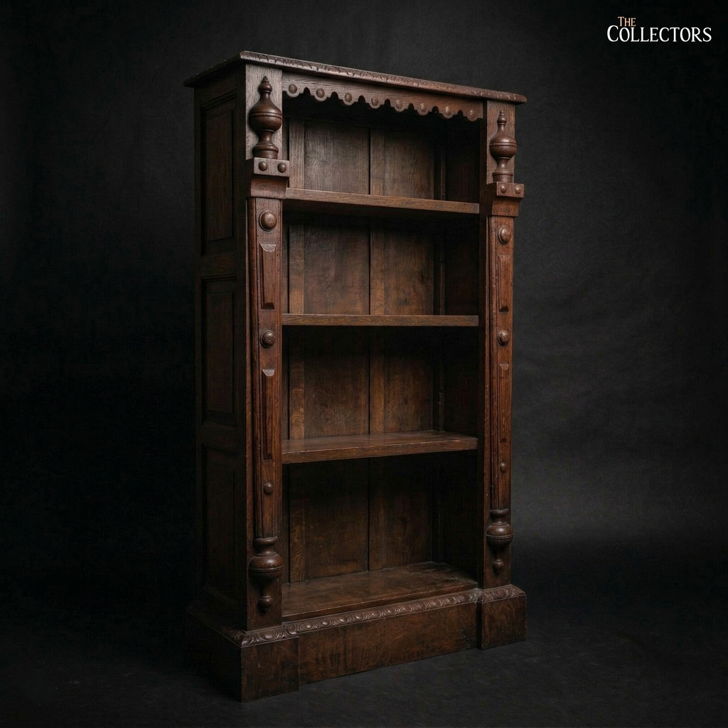 The Victorian Gothic Revival Library Bookcase