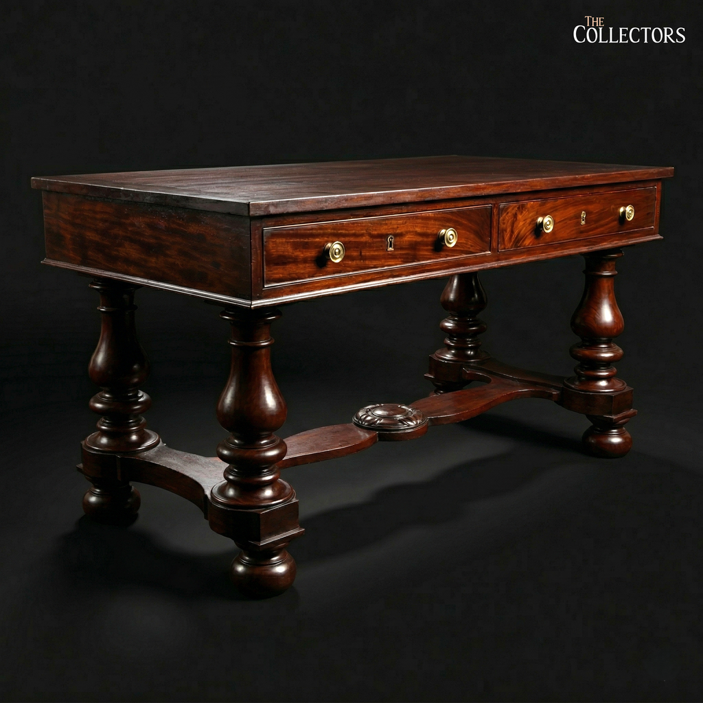 The Victorian London William & Mary Revival Desk