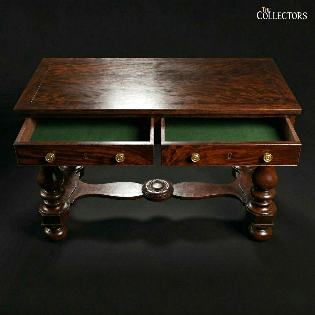 The Victorian London William & Mary Revival Desk